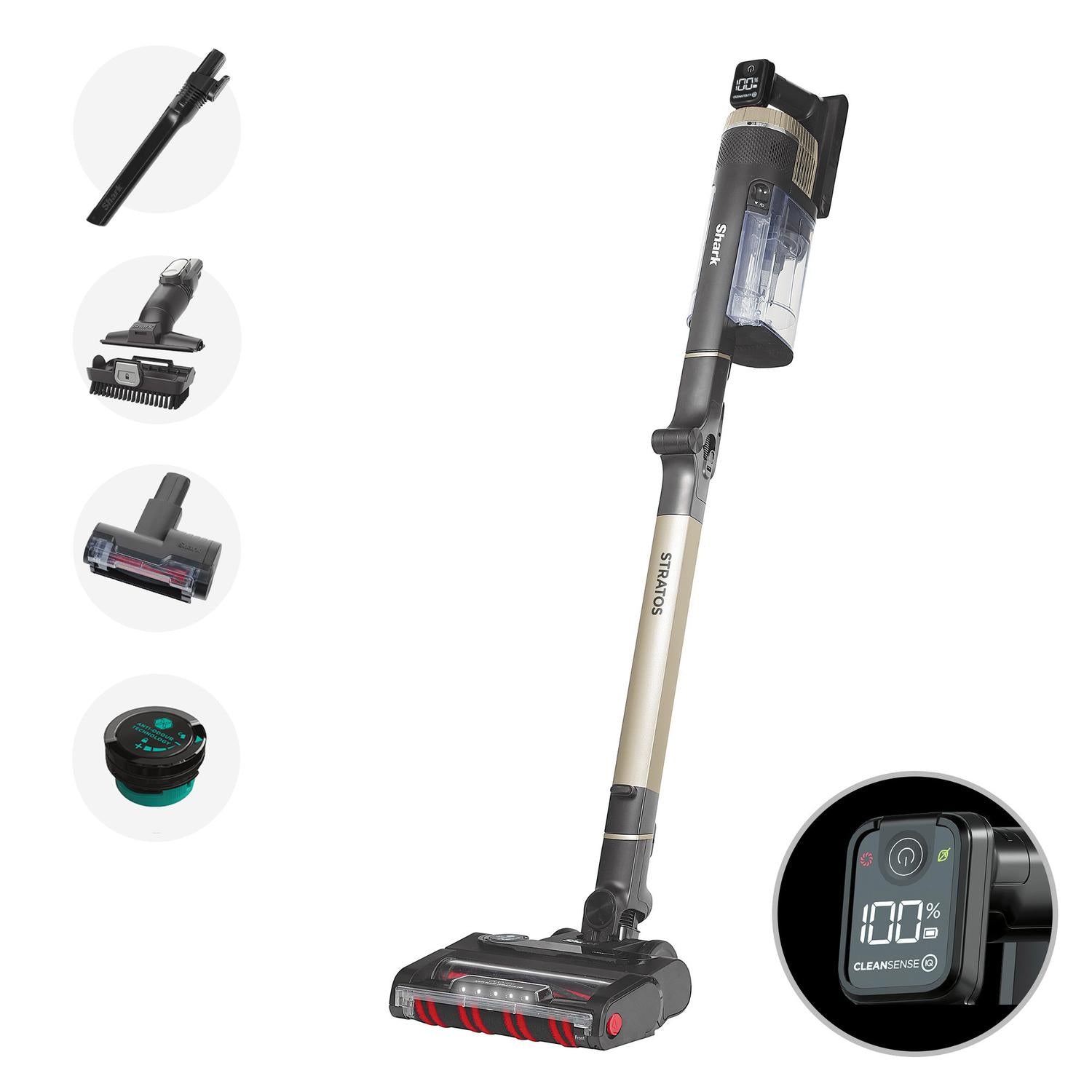 Shark Stratos Cordless Stick Vacuum Cleaner - Pet Pro Model - 60 Minutes Run Time - Copper