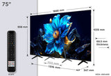 TCL 75P7K-UK 75" 4K QLED Direct LED HDR Google TV