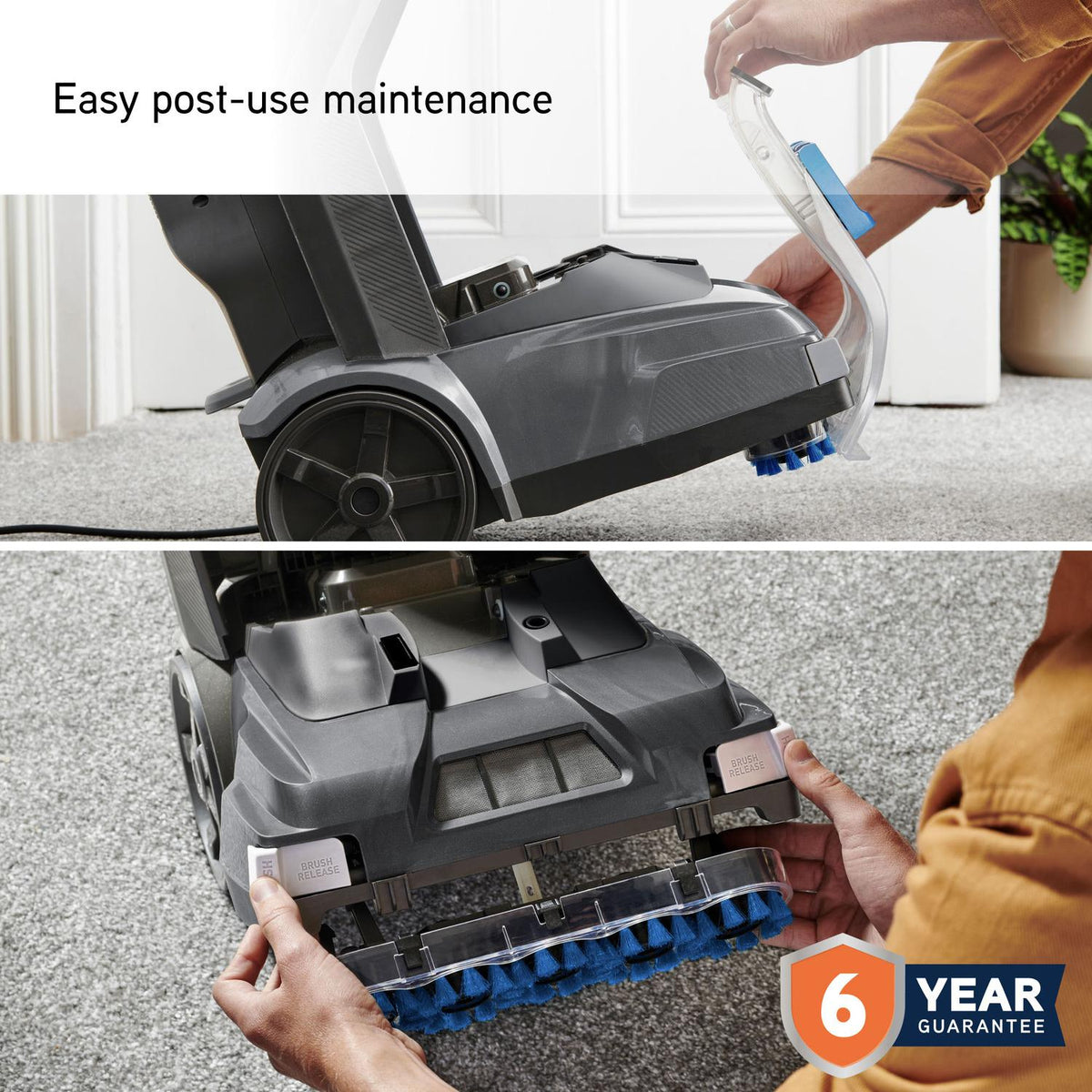 Vax CDCW-SSXS SpinScrub Power Carpet Washer - Grey & Tiger Blue