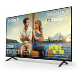 Sony K50S38B.UKA 50" 4K Bravia 3 4K HDR Google TV - View 2