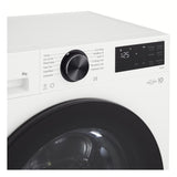 LG 9kg 1200 Spin Washing Machine - White — view 3