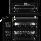 Beko 50cm Twin Cavity Gas Cooker with Gas Hob & Glass Lid - White — view 5