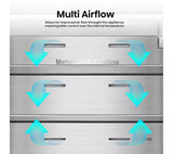 Hisense Total No Frost Plumbed American Fridge Freezer - Silver — view 7