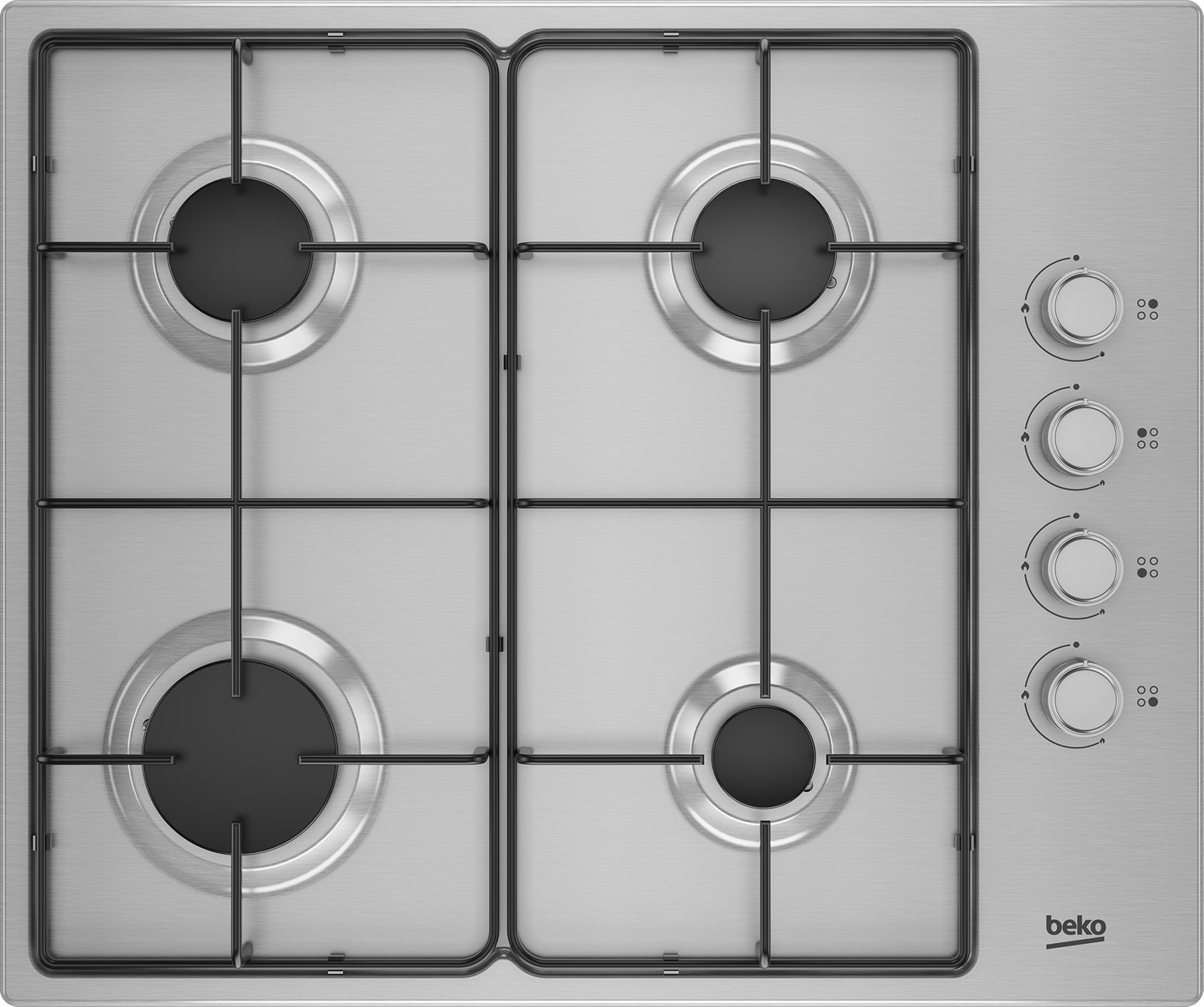 Beko CIHYG21SX 61cm Gas Hob - Stainless Steel