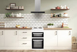 Beko 50cm Electric Double Oven with Grill Cooker - White — view 2