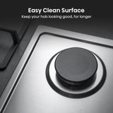 Hisense 60cm Gas Hob - Stainless Steel — view 5