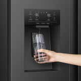 Hisense PureFlat Total No Frost American Side By Side - Black — view 4