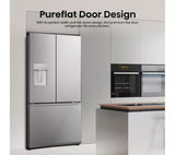 Hisense Total No Frost Plumbed American Fridge Freezer - Silver — view 3