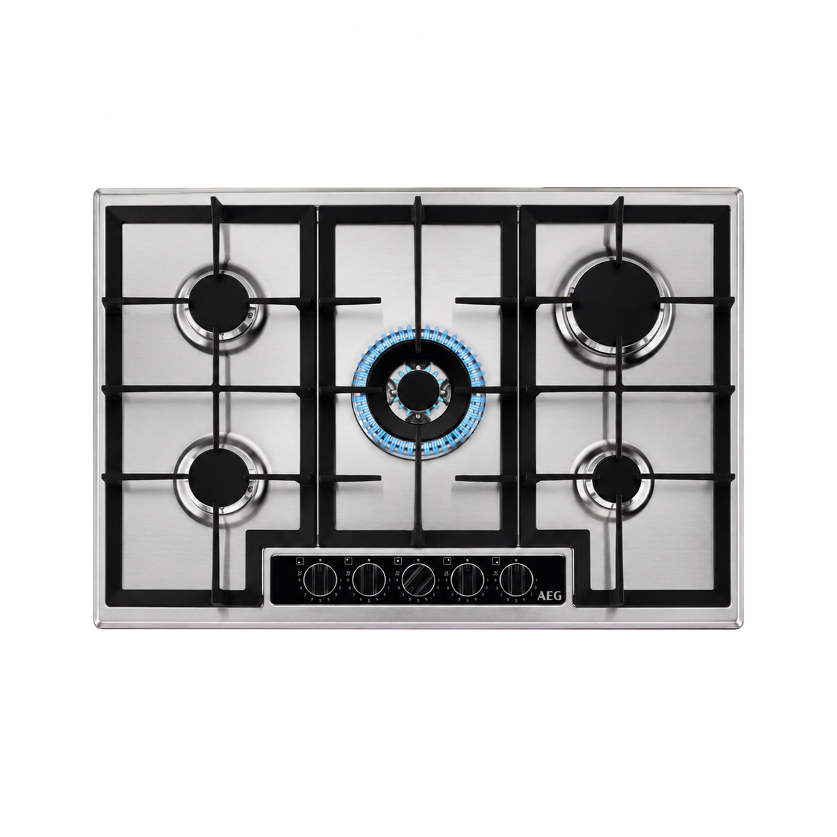 AEG HGB75420YM 75cm Gas Hob - Stainless Steel