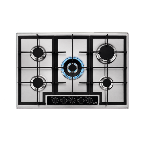 AEG HGB75420YM 75cm Gas Hob - Stainless Steel