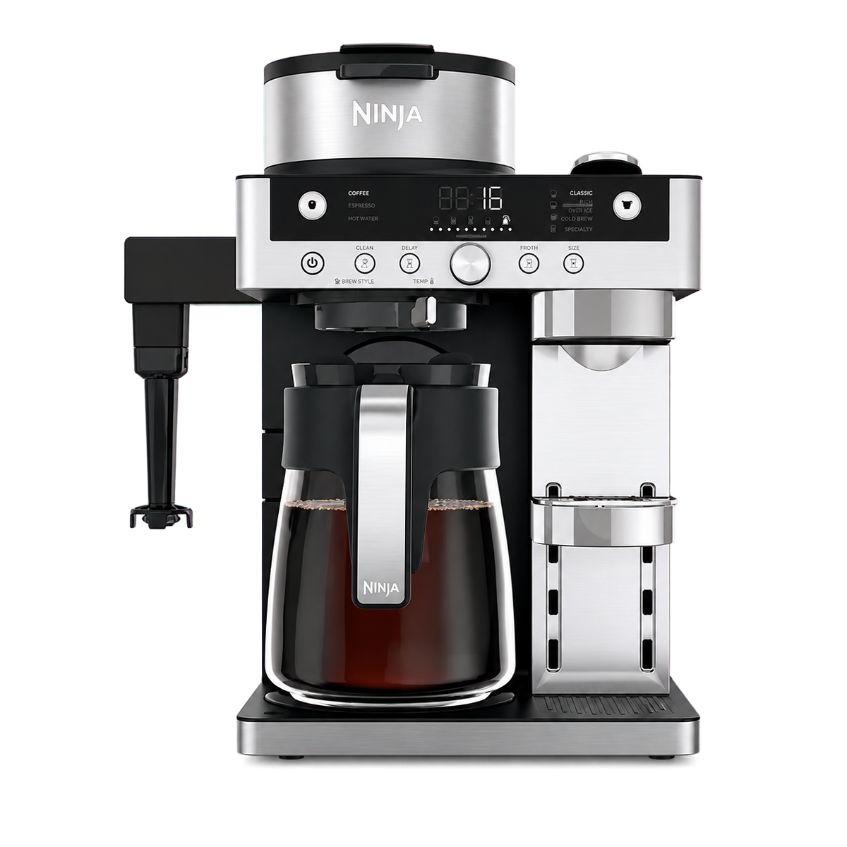 Ninja CFN802UK Espresso & Filter Coffee Machine - Silver / Black