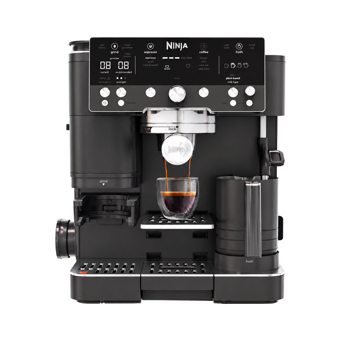Ninja ES601UKBK Ninja Luxe Cafe Premier Espresso Machine - Midnight Black