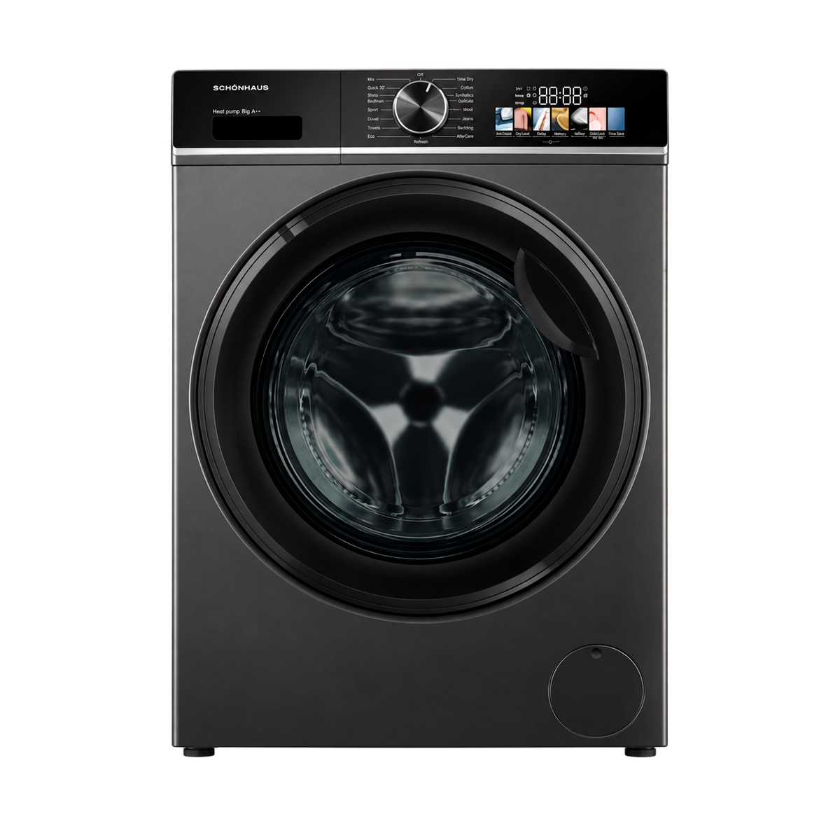 Schonhaus TDSHF018A3G 8kg Heat Pump Tumble Dryer - Graphite