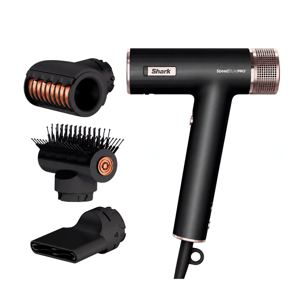 Shark HD731UK SpeedStyle Pro 3-in-1 High-Velocity Hair Dryer System - Black