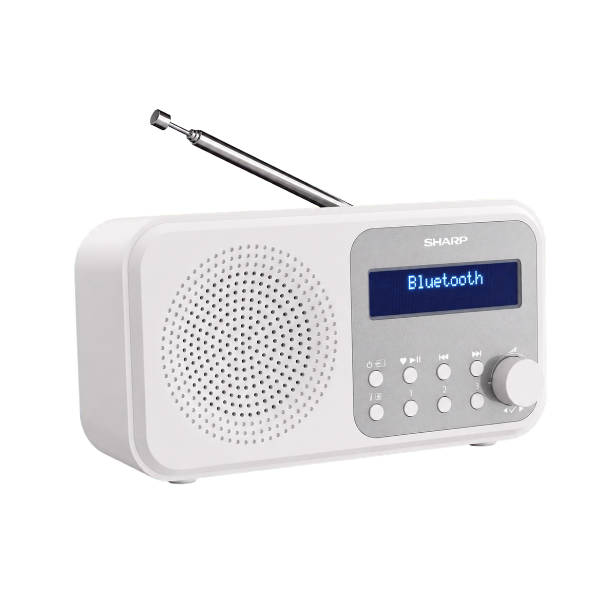 Sharp DR-P420 WH Tokyo Portable Digital Radio - White