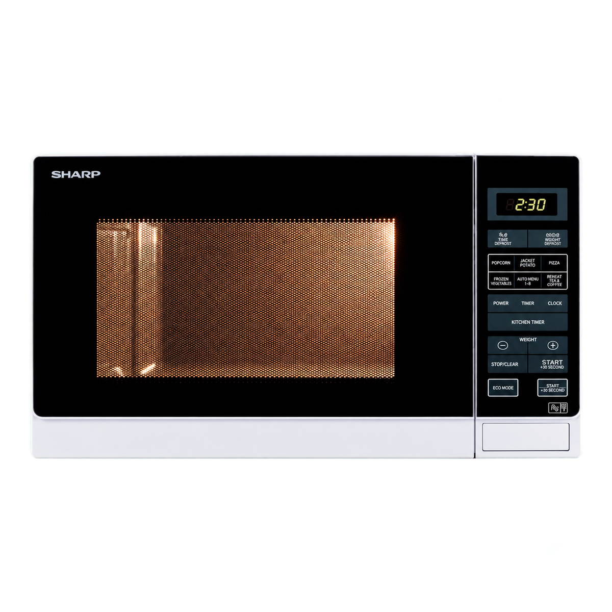 Sharp R372WM 25 Litre Solo Microwave - White