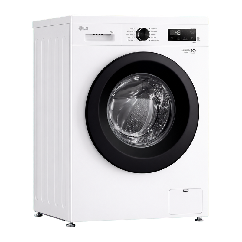 LG Series 2 Direct Drive F4X1009NWK - 9 kg 1400 Spin Washing Machine - White - A Rated