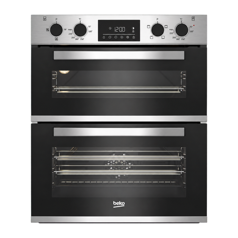 Beko CTFY22309X 59.4cm Built under Electric Double Oven - Stainless Steel