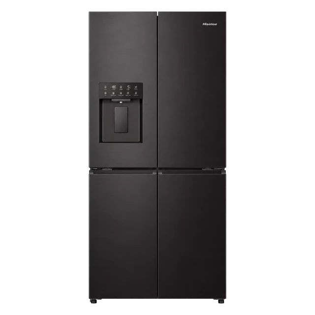 Hisense RQ5P470SYFD Total No Frost American Fridge Freezer - Black
