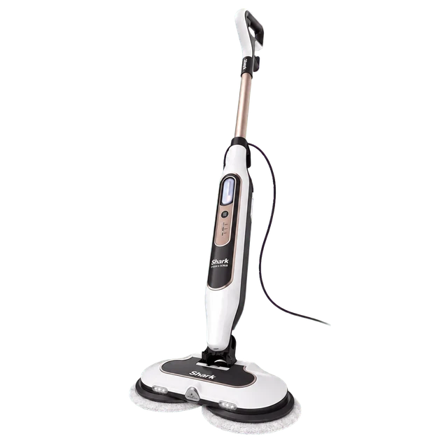 Shark S8201UK Steam & Scrub Automatic Steam Mop with Steam Blaster - White