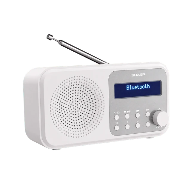 Sharp DR-P420 WH Tokyo Portable Digital Radio - White