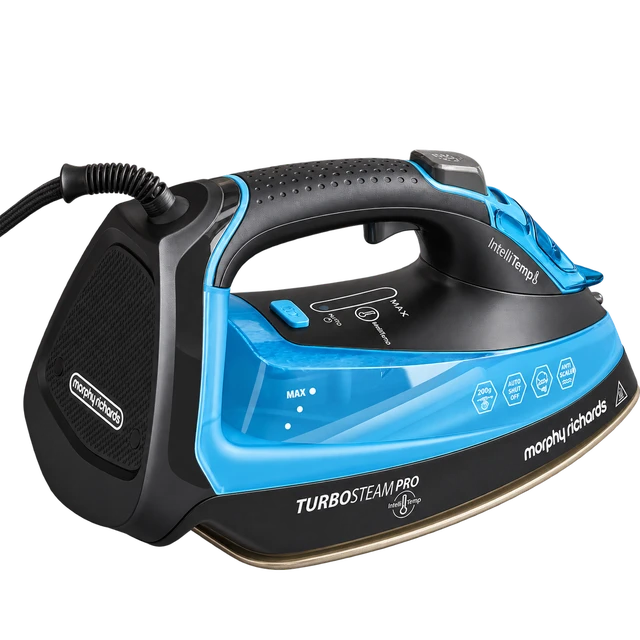Morphy Richards 303210 Turbosteam 3100w Pro Digital Intellitemp Iron - Blue