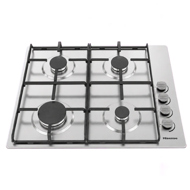 Hisense GM642XHS 60cm Gas Hob - Stainless Steel