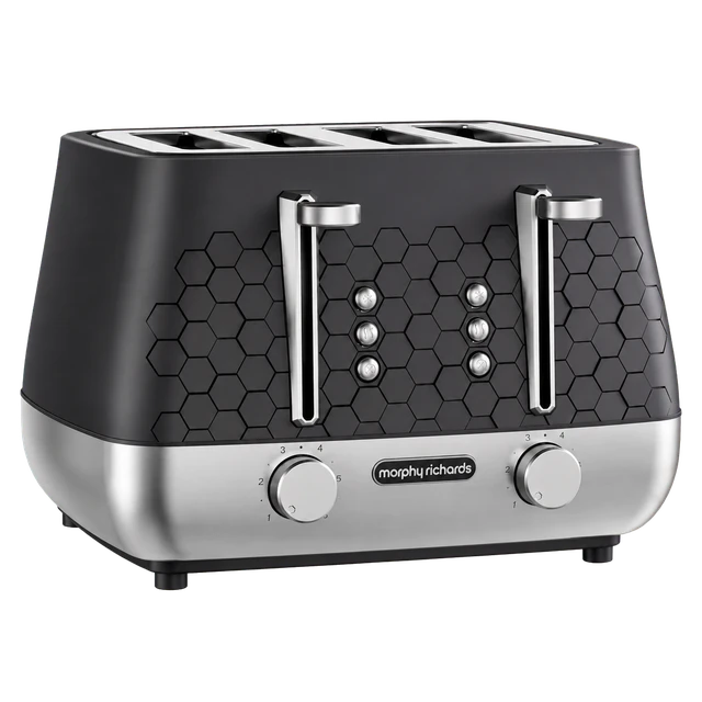 Morphy Richards 243020 Cassini 4-Slice Toaster Moonless Night - Black