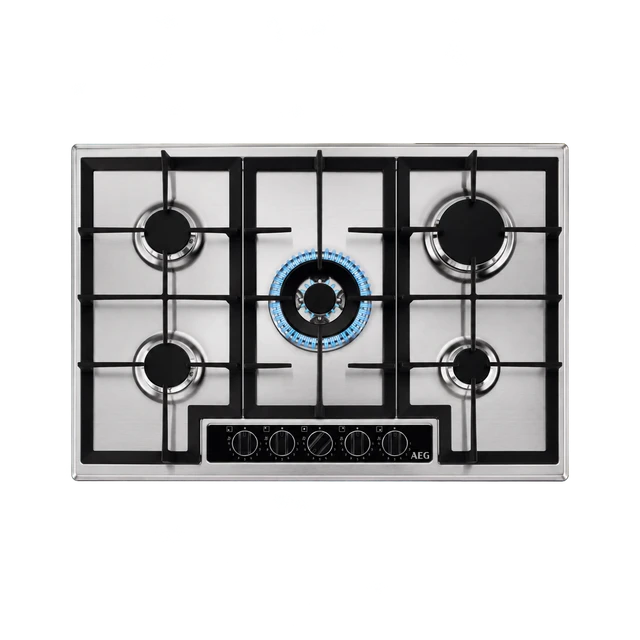 AEG HGB75420YM 75cm Gas Hob - Stainless Steel